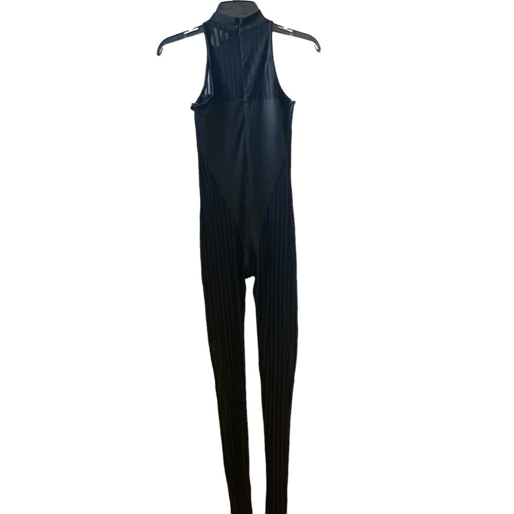 SOLD/Sexy Black Mesh Fashion Jumpsuit - Picture 13 of 15
